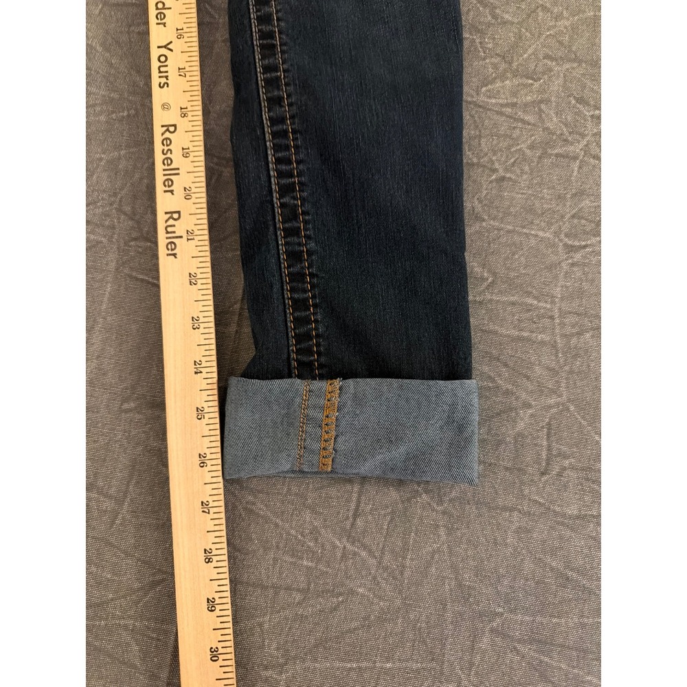 Daytrip Lynx Skinny Jeans Womens 27L Dark Wash Southwestern Pocket Inset DBK1915 - Picture 10 of 11